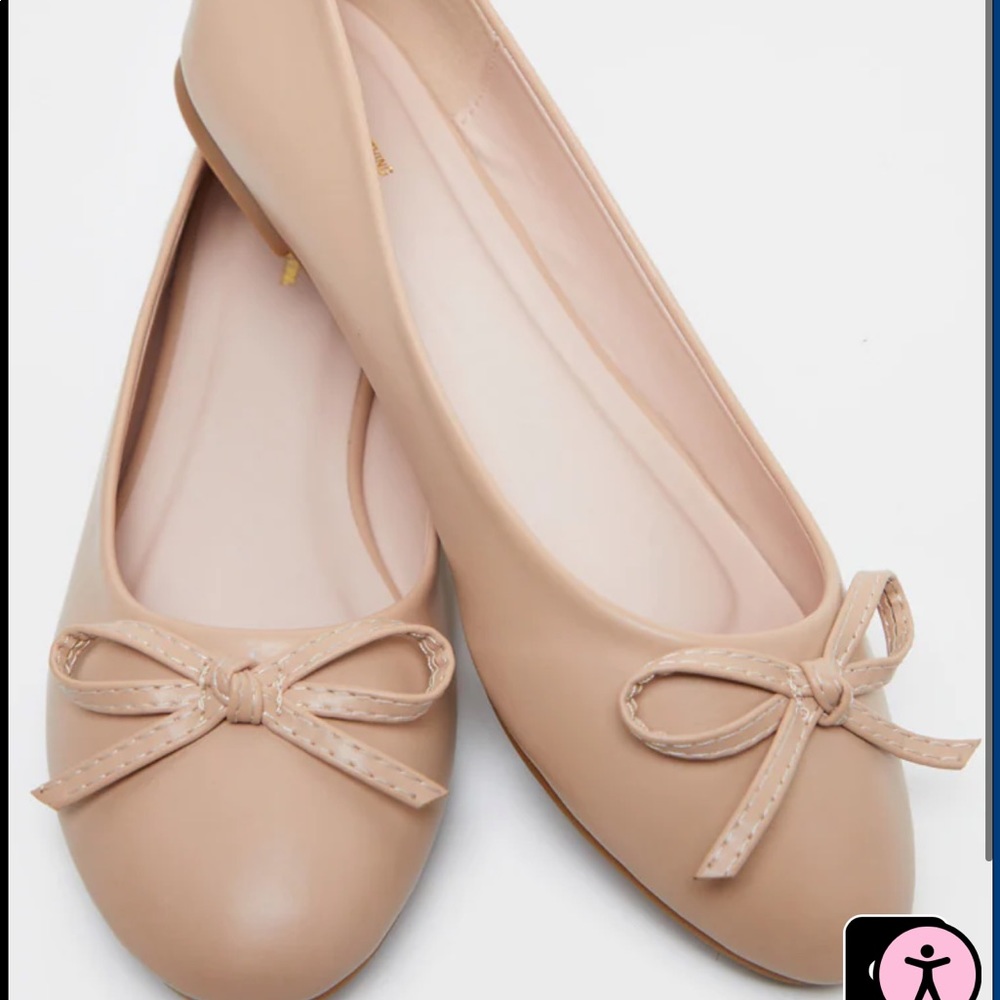 Pretty Little Thing Nude Ballet Flats
